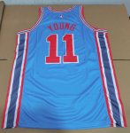 NBA 11 Young Hawks 2018-19 classic Maillot bleu imprimé